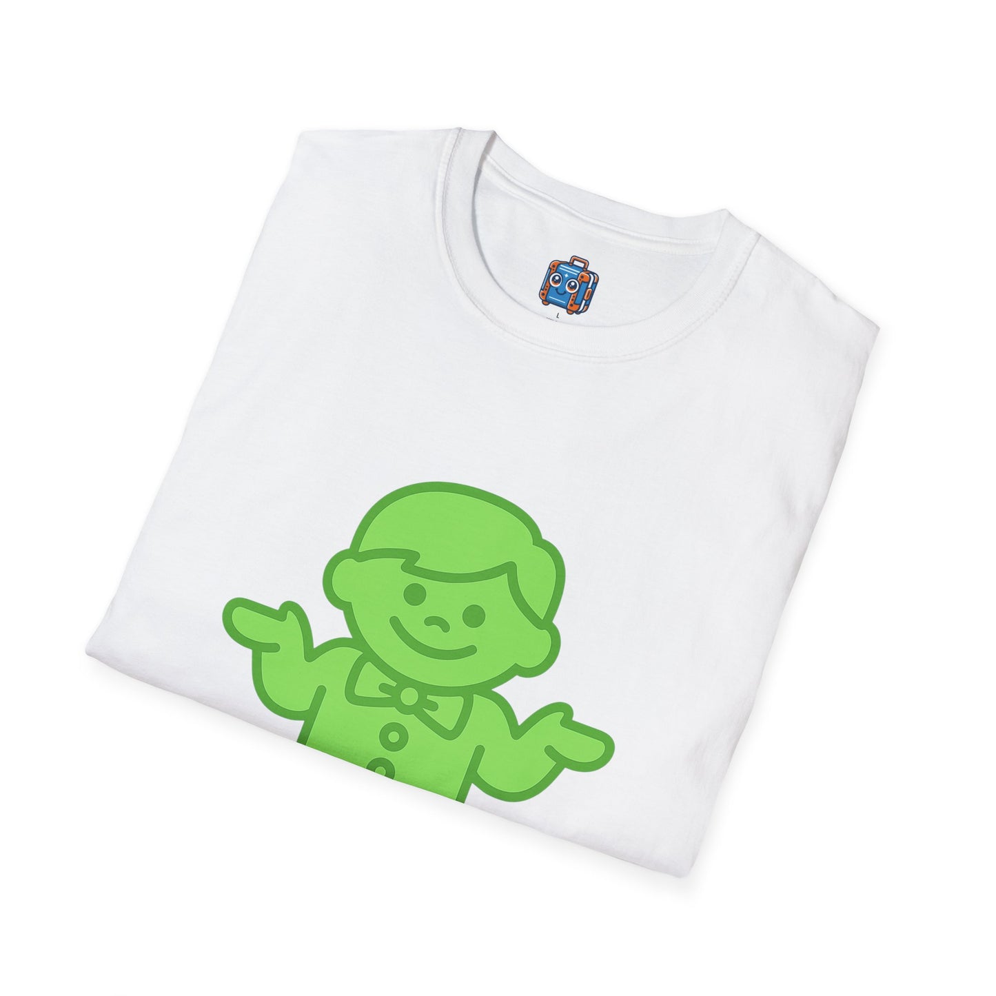 Green Toy Statue T-Shirt — Cute Retro Figure Graphic Tee