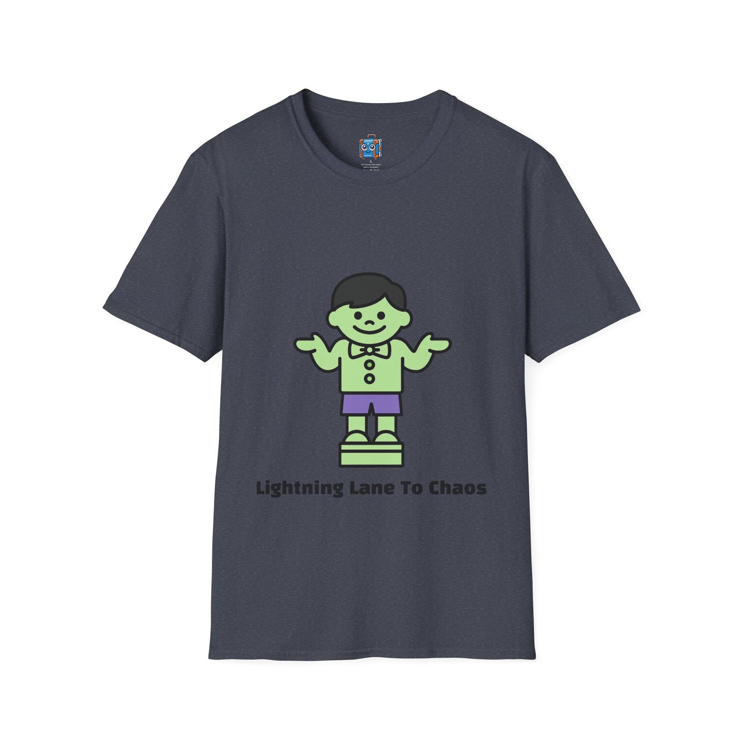 Funny Retro Green Character T-Shirt — "Skipped The Disney Childhood, Evolved Into A Disney Adult"