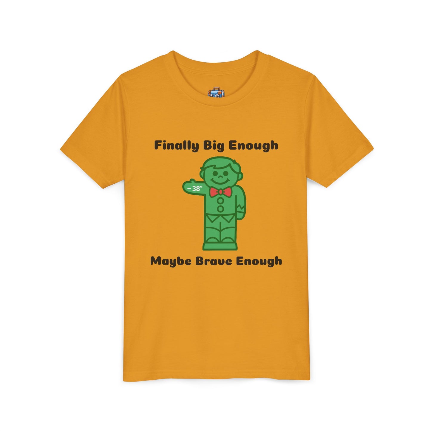 Big Kid Rides Youth Tee — “I’m Finally Big Enough to Ride the Big Kid Rides… But I Might Be Brave Enough”