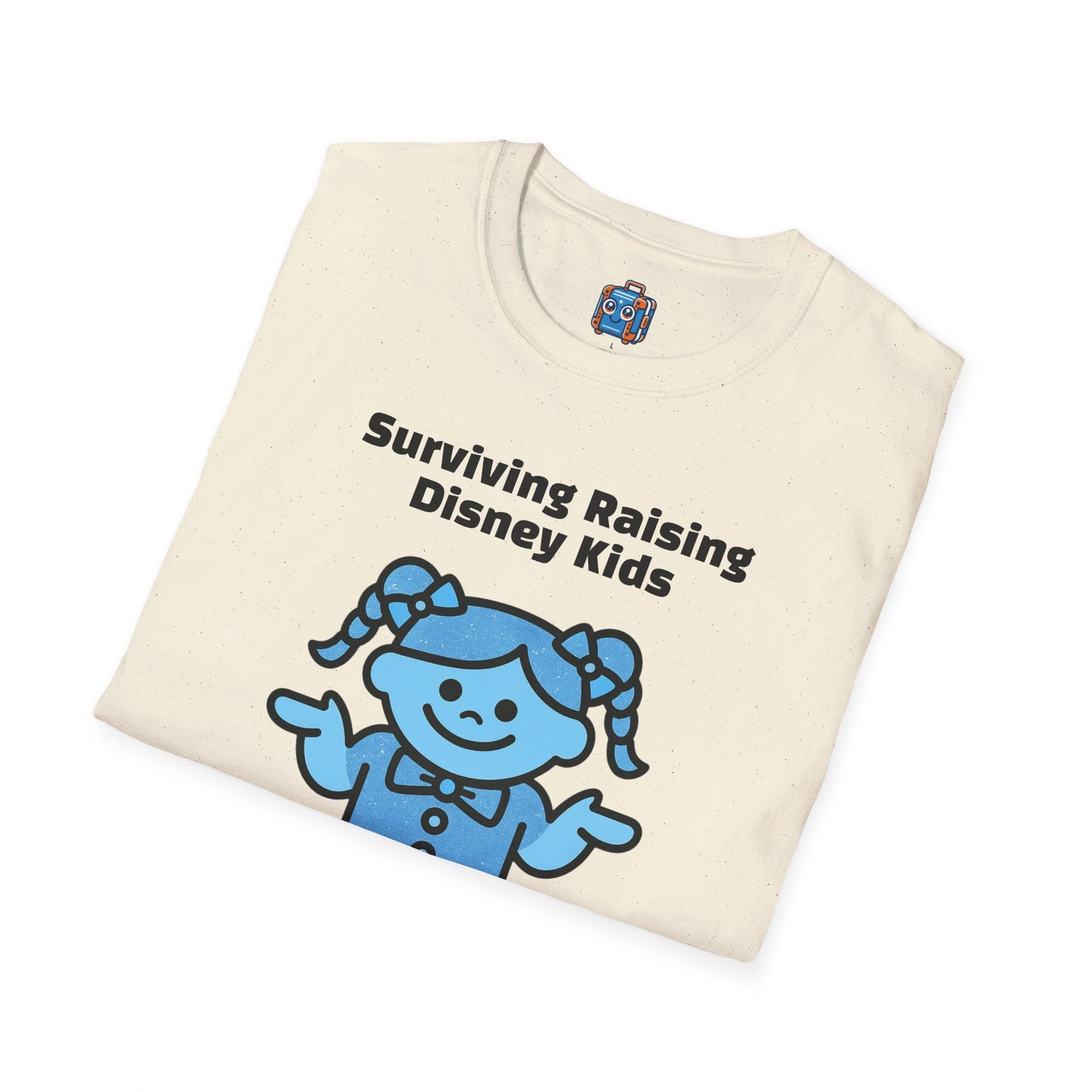 Blue Pigtail Doll Graphic T-Shirt — Cute Kids Cartoon Tee