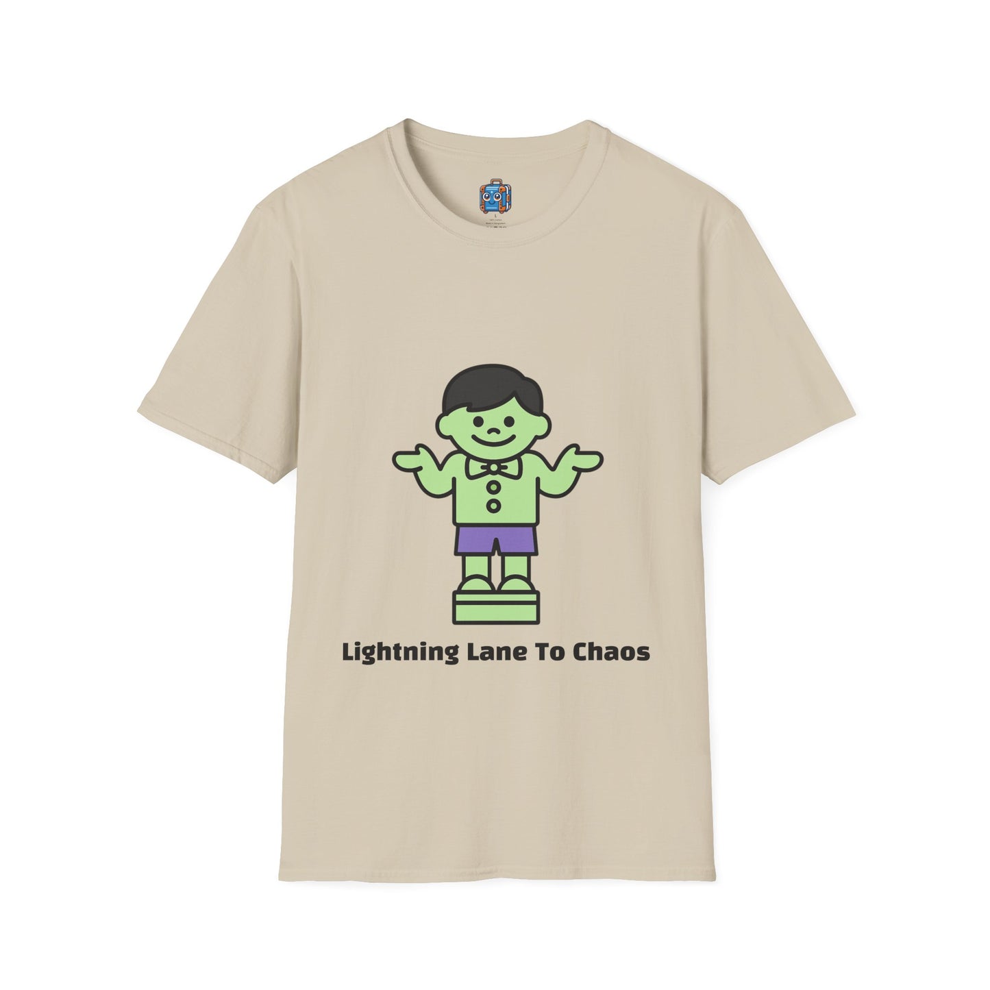 Funny Retro Green Character T-Shirt — "Skipped The Disney Childhood, Evolved Into A Disney Adult"