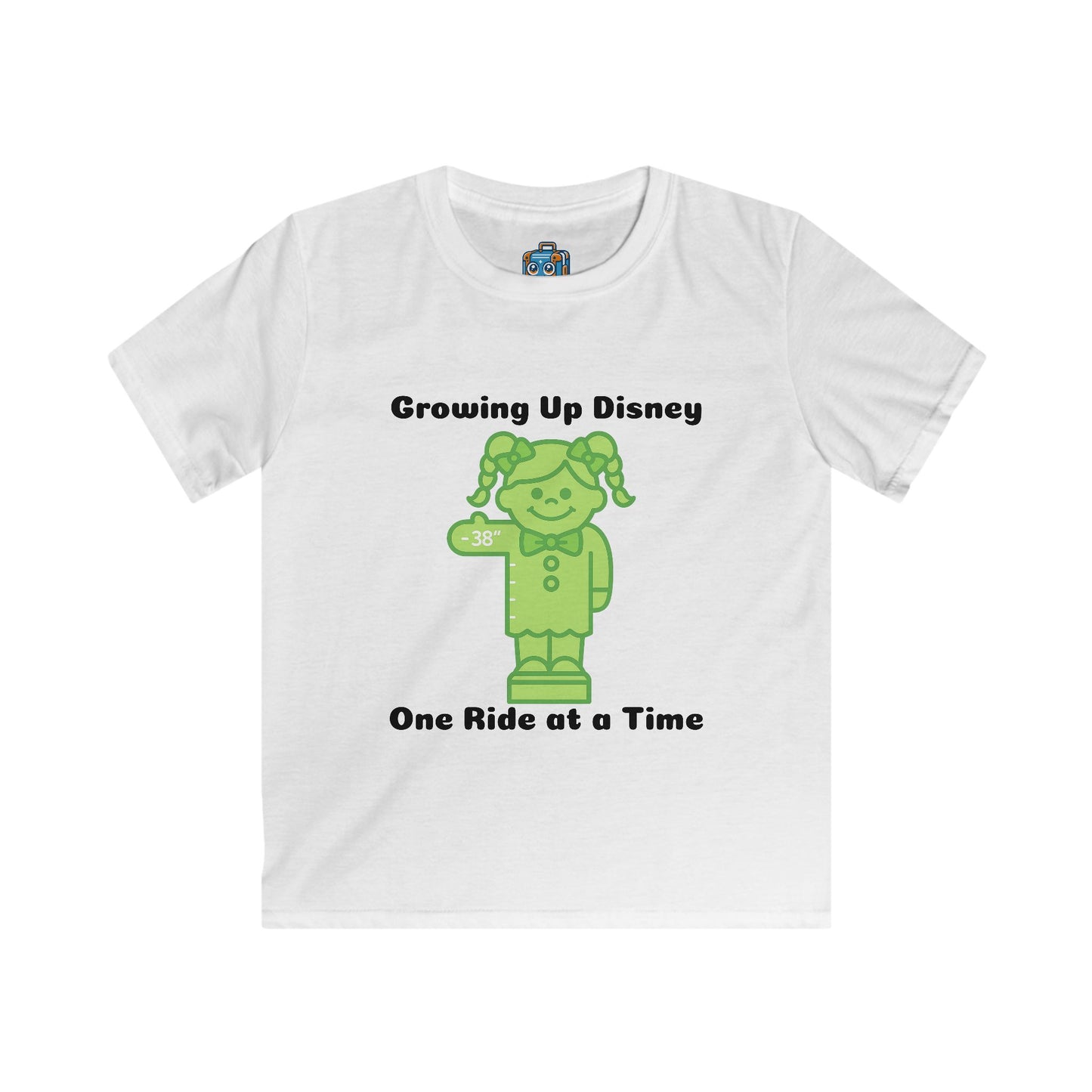Kids Tee — "Growing Up Disney: One Ride at a Time" Mickey-Inspired Theme