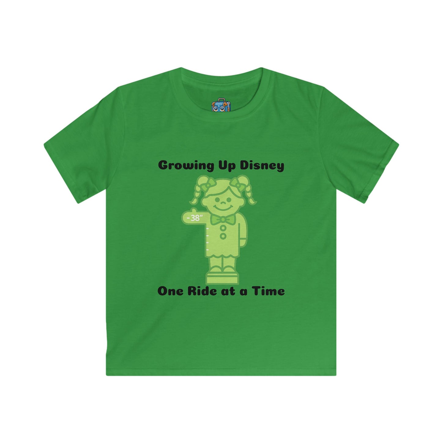 Kids Tee — "Growing Up Disney: One Ride at a Time" Mickey-Inspired Theme