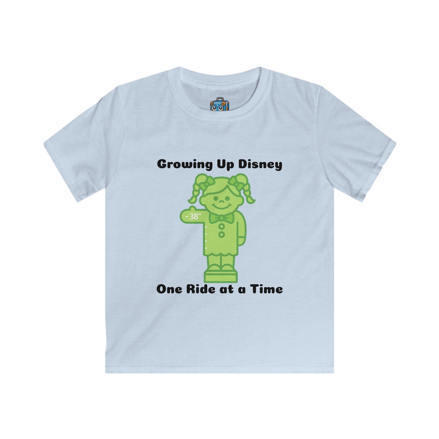 Kids Tee — "Growing Up Disney: One Ride at a Time" Mickey-Inspired Theme