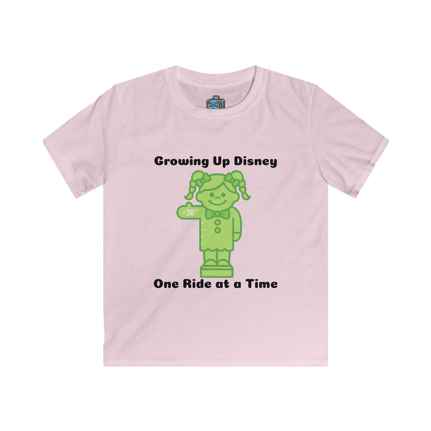 Kids Tee — "Growing Up Disney: One Ride at a Time" Mickey-Inspired Theme