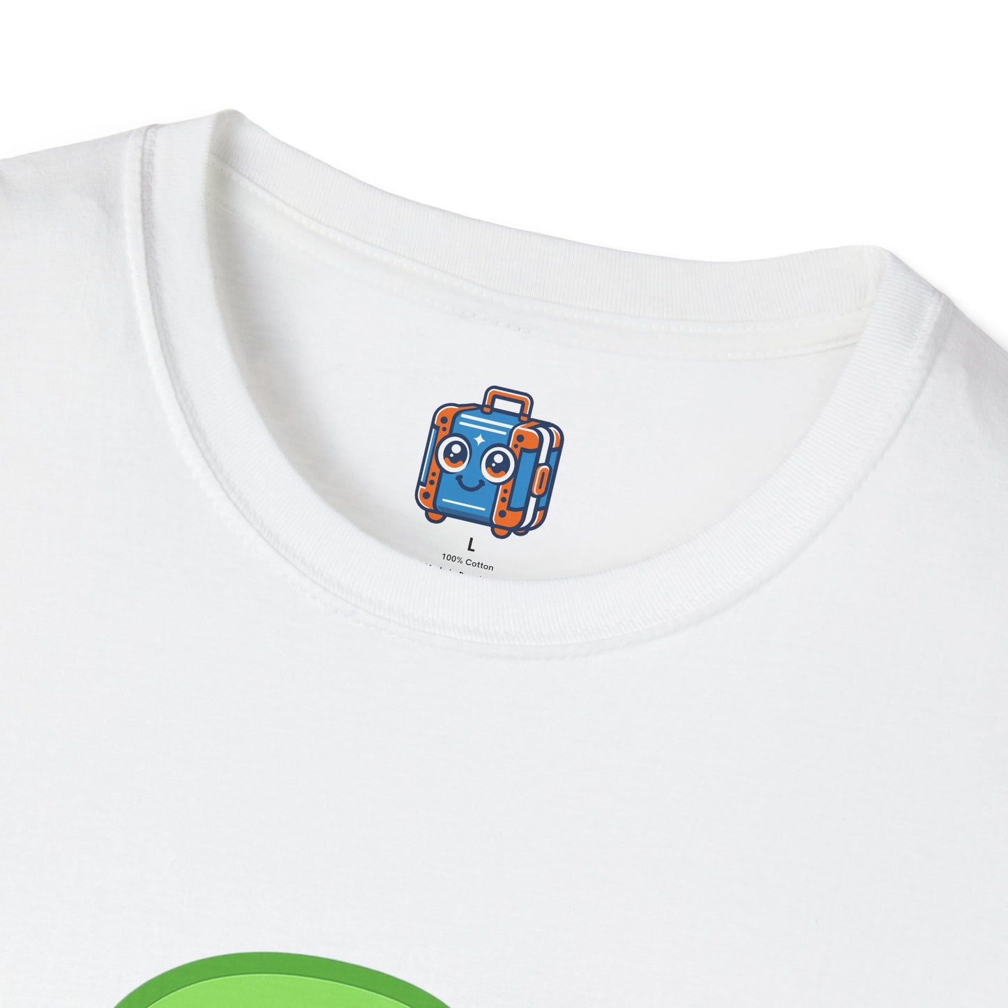 Green Toy Statue T-Shirt — Cute Retro Figure Graphic Tee