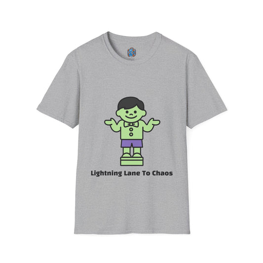 Funny Retro Green Character T-Shirt — "Skipped The Disney Childhood, Evolved Into A Disney Adult"