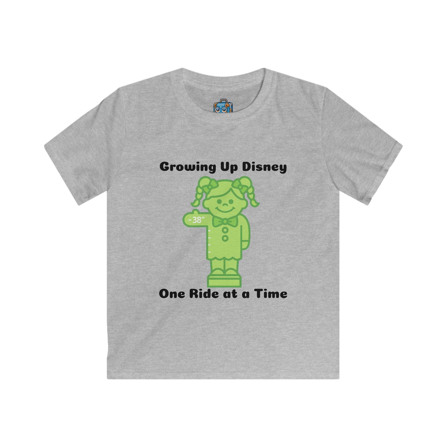 Kids Tee — "Growing Up Disney: One Ride at a Time" Mickey-Inspired Theme