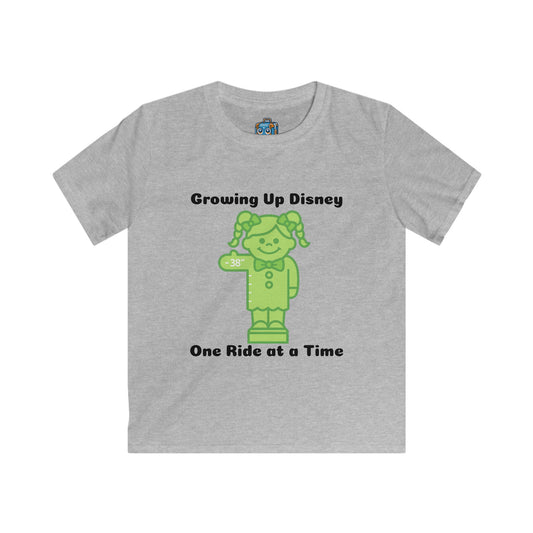 Kids Tee — "Growing Up Disney: One Ride at a Time" Mickey-Inspired Theme
