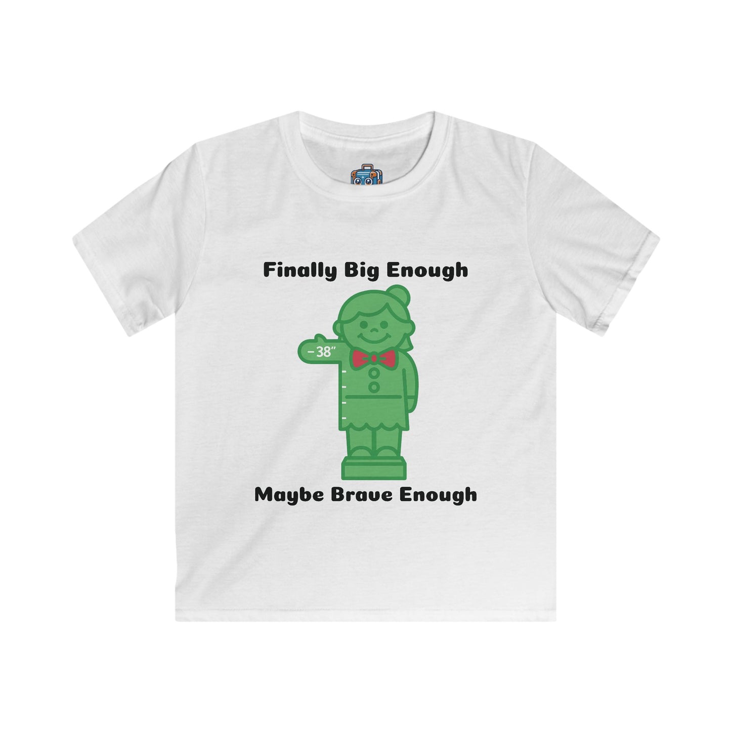 Kids Tee — 'Finally Big Enough, Maybe Brave Enough' Green Toy Soldier Shirt