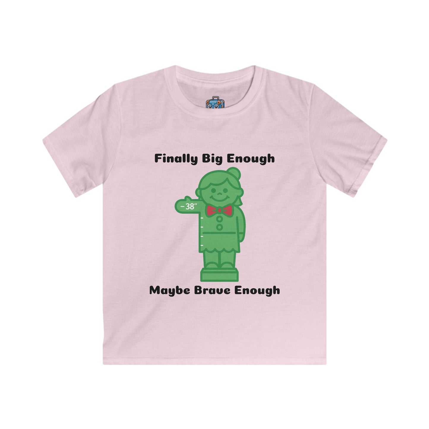 Kids Tee — 'Finally Big Enough, Maybe Brave Enough' Green Toy Soldier Shirt