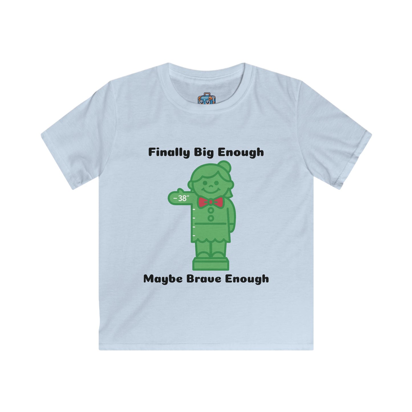Kids Tee — 'Finally Big Enough, Maybe Brave Enough' Green Toy Soldier Shirt