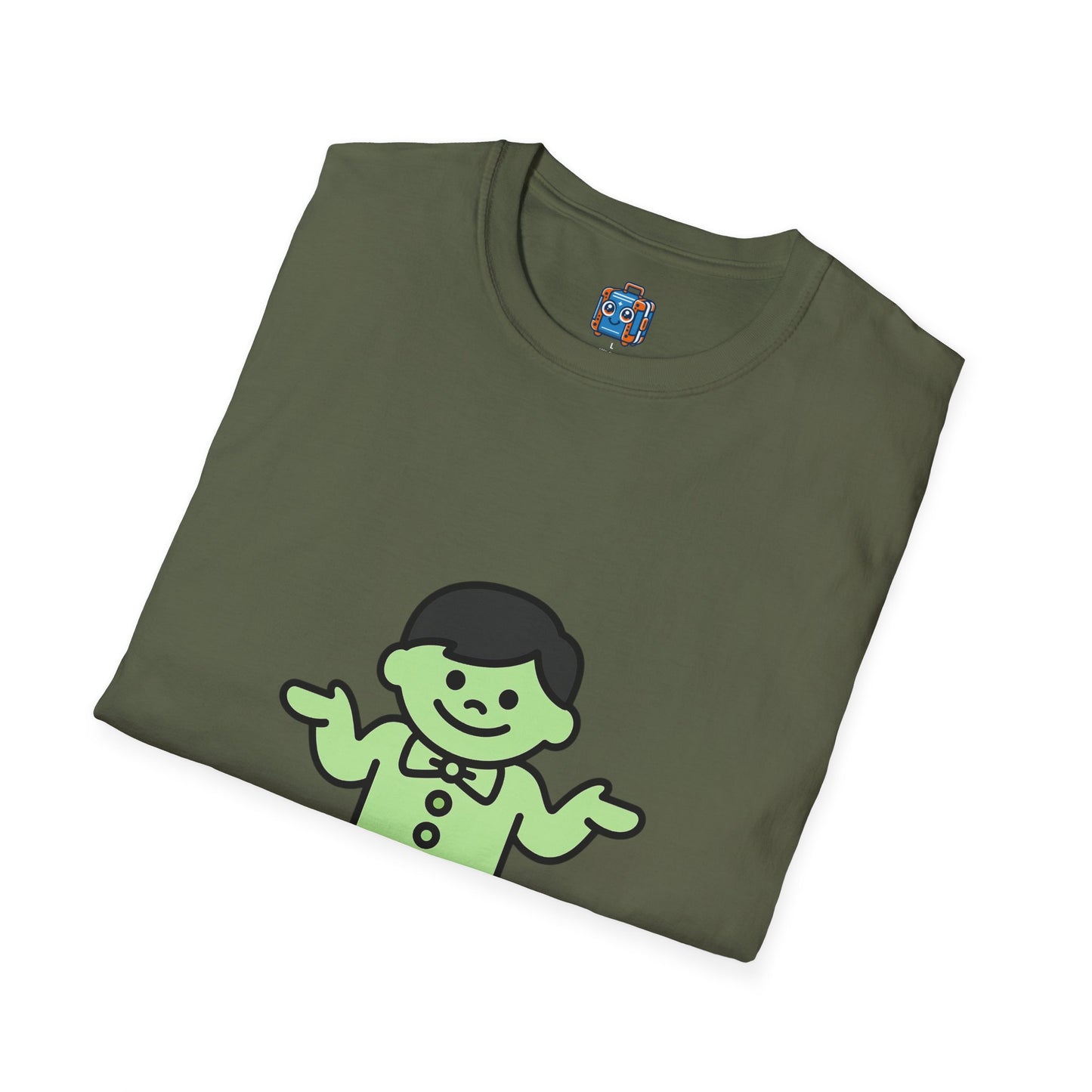 Funny Retro Green Character T-Shirt — "Skipped The Disney Childhood, Evolved Into A Disney Adult"